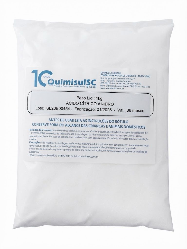 Ácido Cítrico Anidro 1 kg