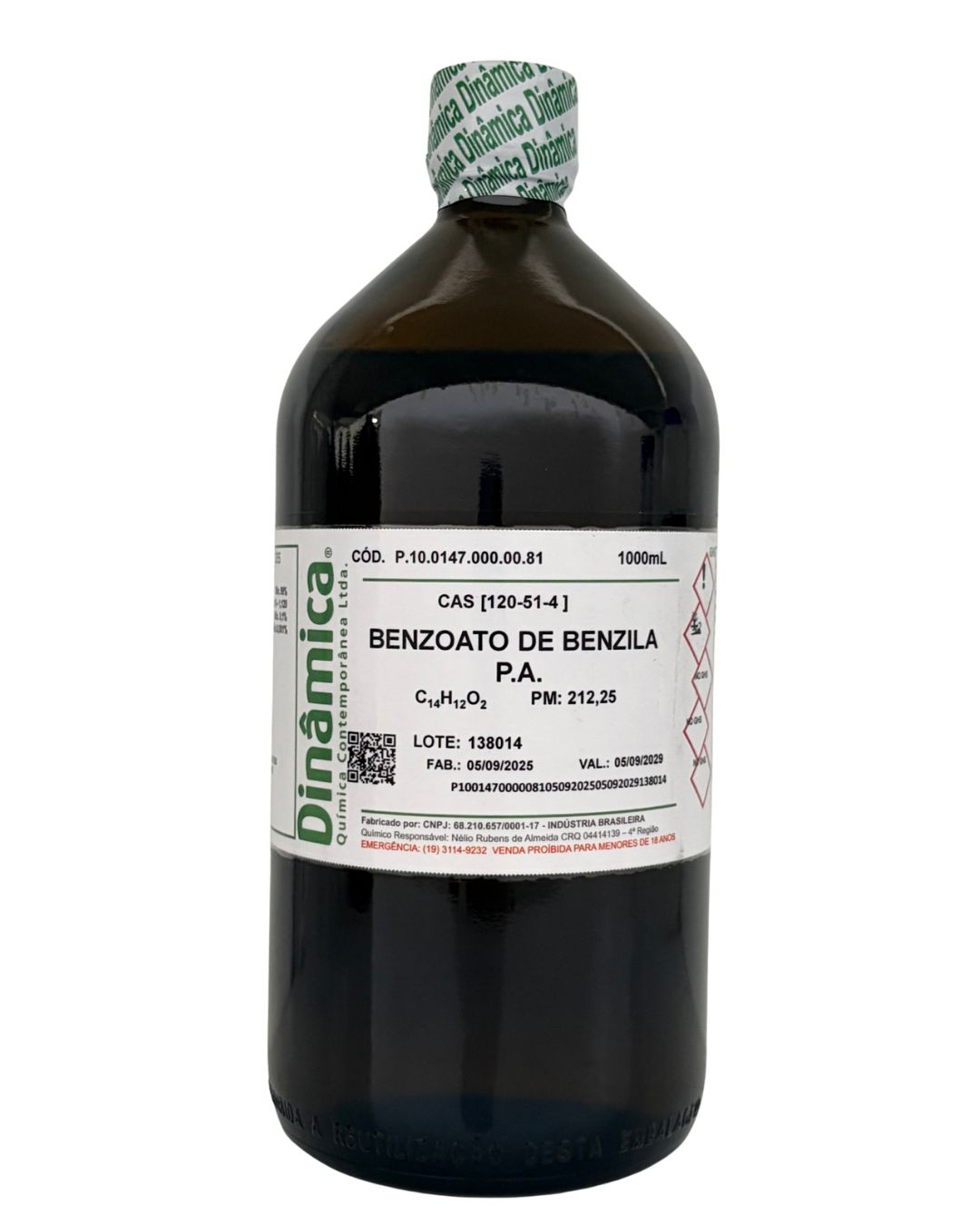 Benzoato de Benzila 1 Litro