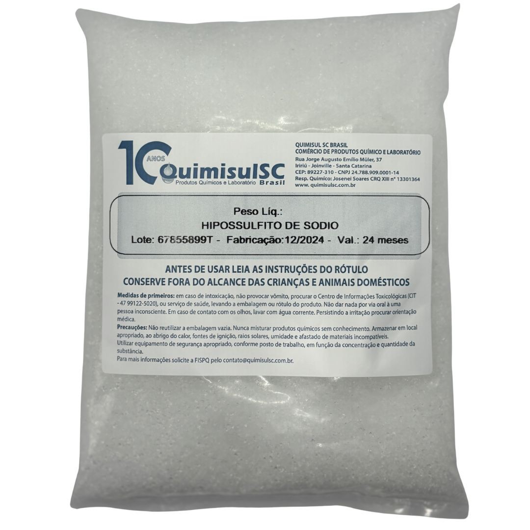 Tiossulfato de Sódio 1 kg - Hipossulfito