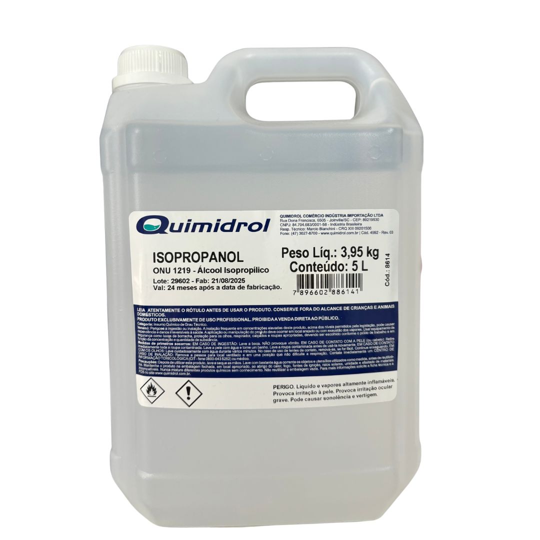 Álcool Isopropílico 5 litros - Isopropanol