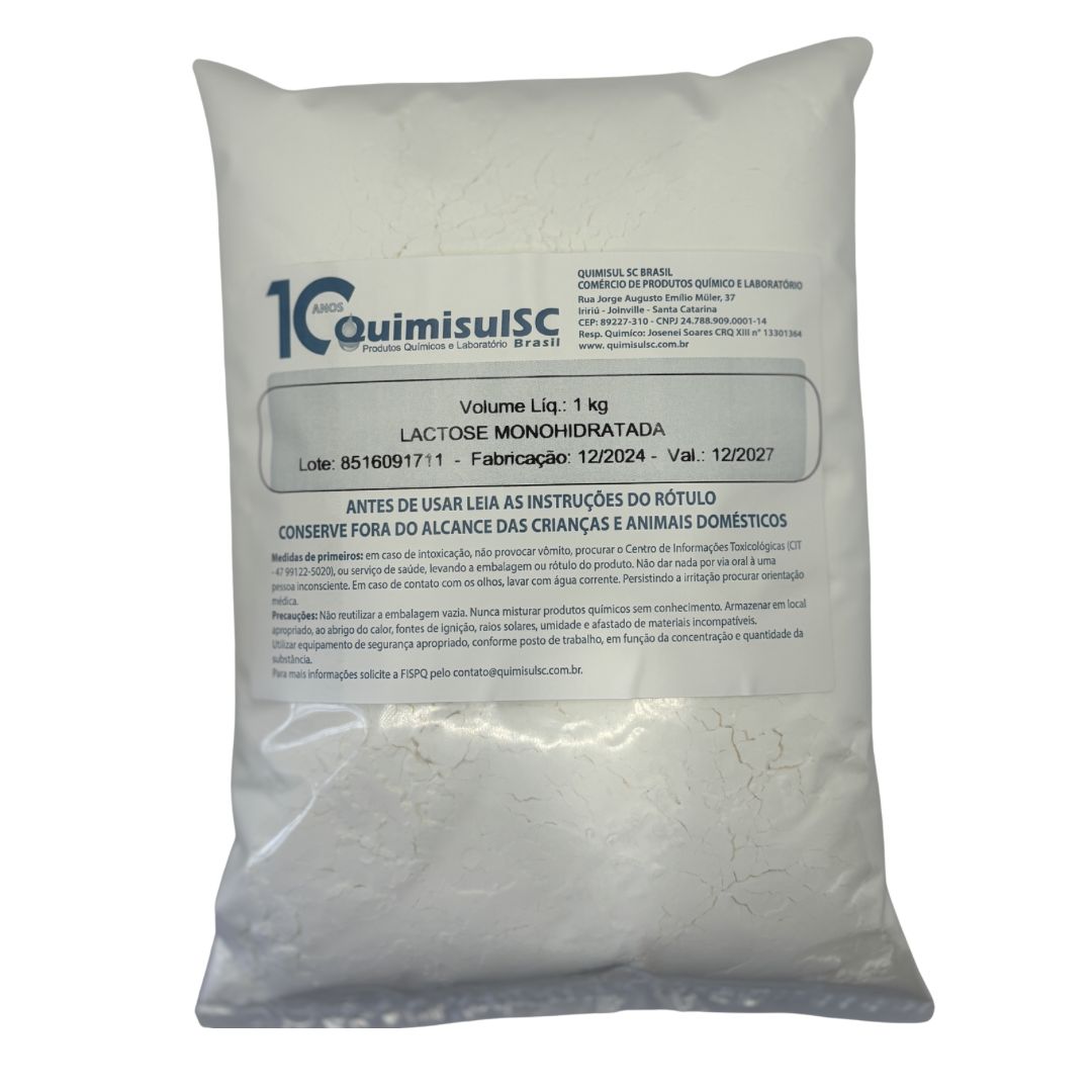 Lactose Monohidratada 200 Mesh 1 kg