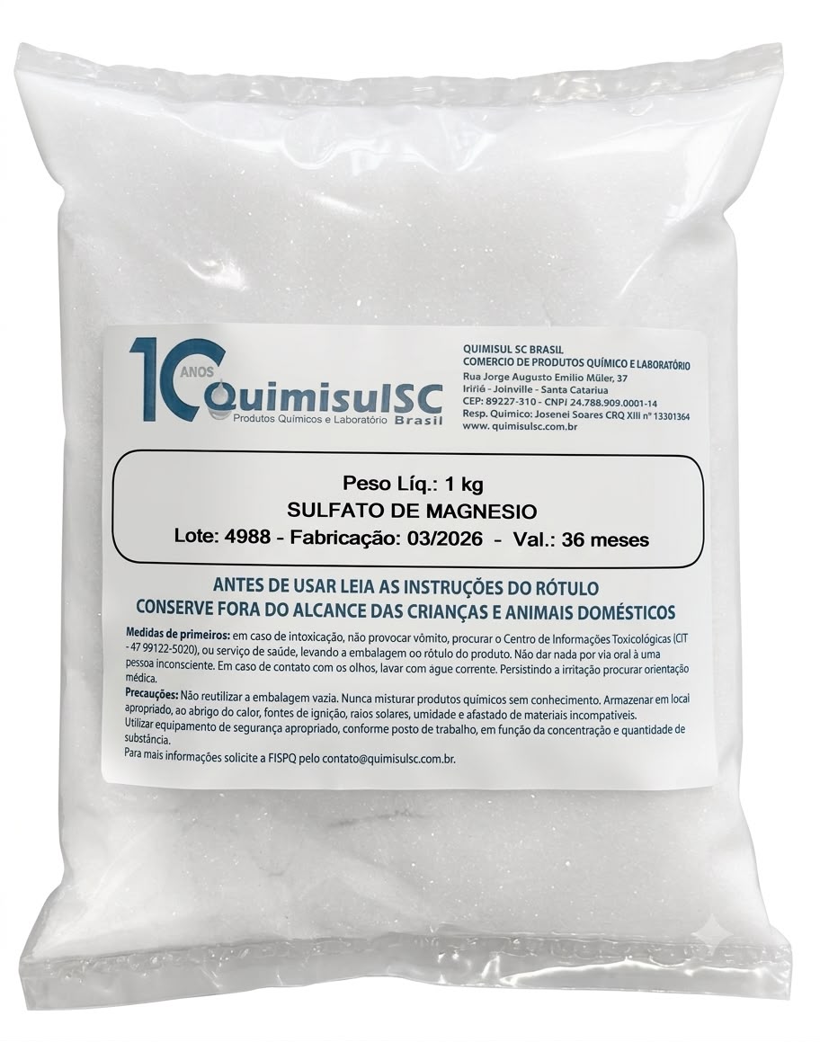Sulfato De Magnésio Amarelado 1 kg