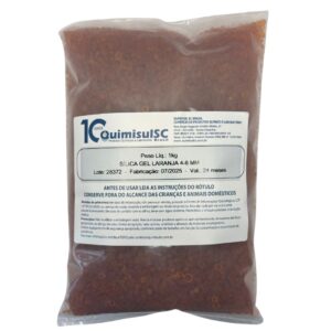 Sílica Gel laranja 4 a 8 mm - 1 kg - Atóxica