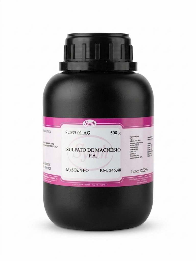 SULFATO DE MAGNÉSIO PA 7H2O - 500G