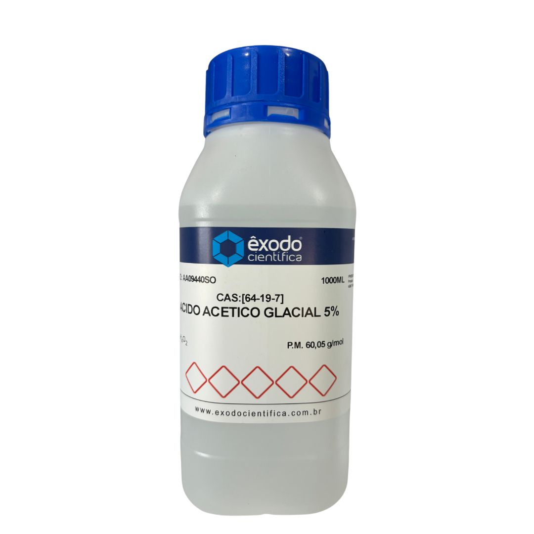 ÁCIDO ACÉTICO GLACIAL SOLUÇÃO 5% 1000ML
