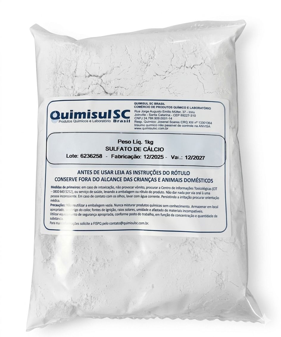 Sulfato De Calcio Puro 2h20 Saco 1 kg