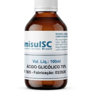 Ácido Glicólico 70% Puro 100ml