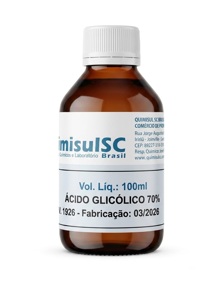 Ácido Glicólico 70% Puro 100ml