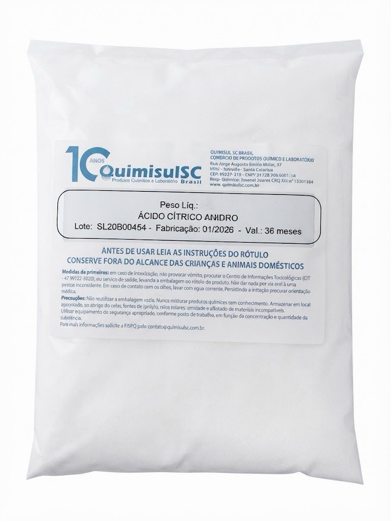 ÁCIDO CÍTRICO ANIDRO - 500g