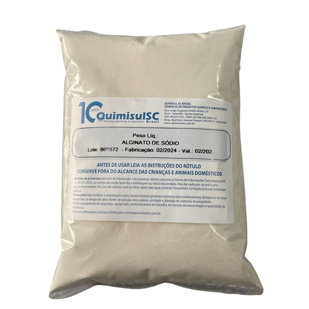 ALGINATO DE SÓDIO PURO 100g