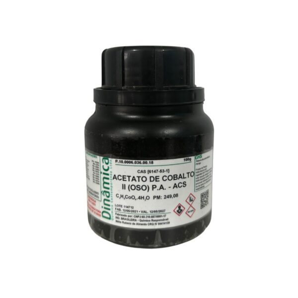 Acetato de cobalto II PA 100g