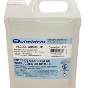 ÁLCOOL ETÍLICO ABSOLUTO 99,3% - 5 LITROS
