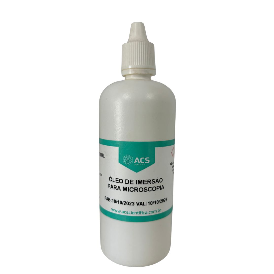 Óleo de Imersão Para Microscopia 100ml