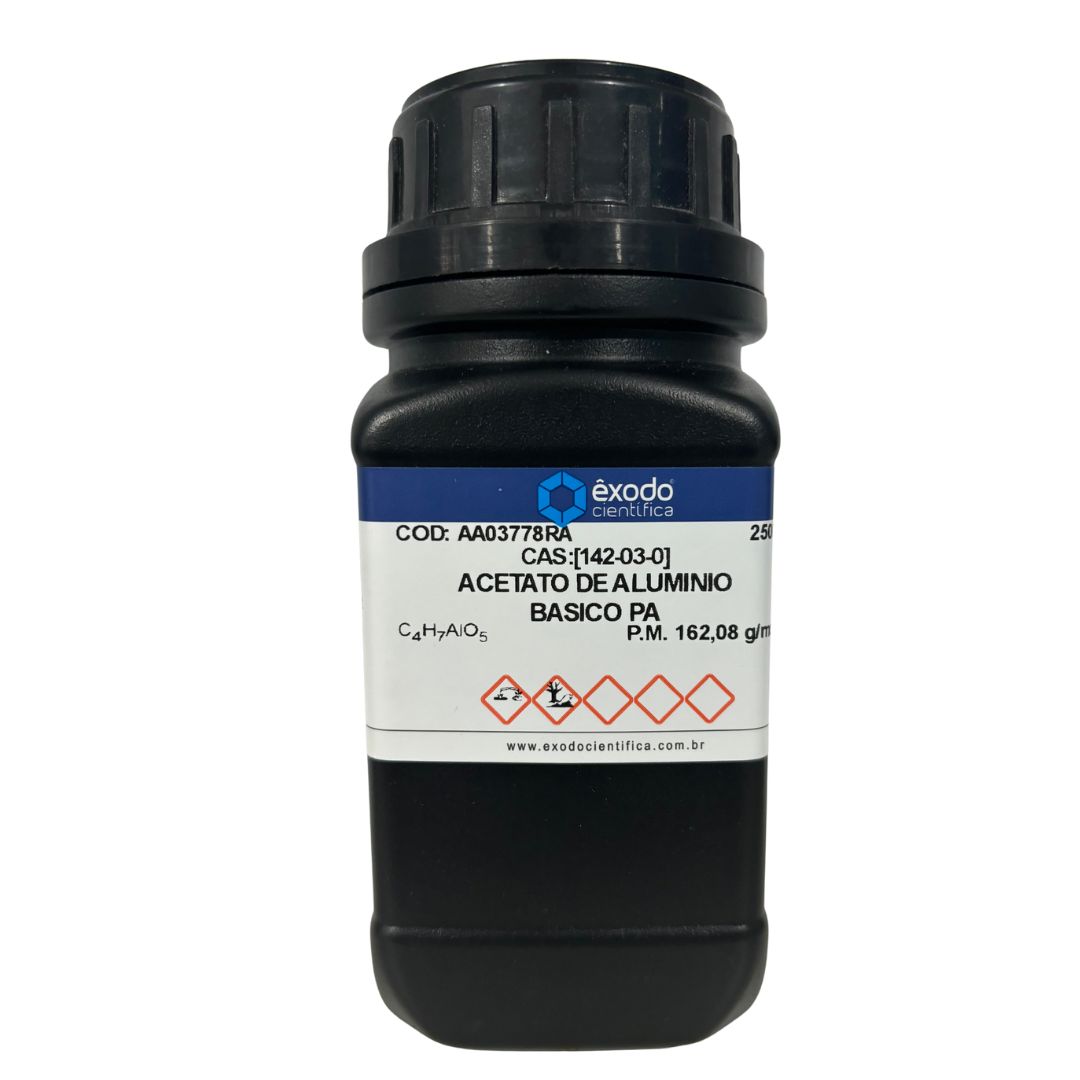 Acetato de Alumínio Básico PA  250g