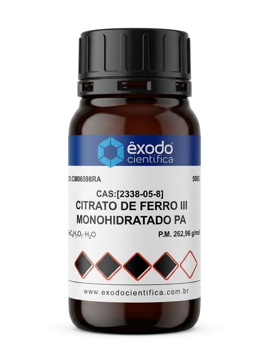 Citrato de Ferro III Monohidratado PA  - 500g