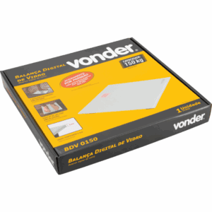 Balança digital de vidro 150 kg, BDV 0150 VONDER