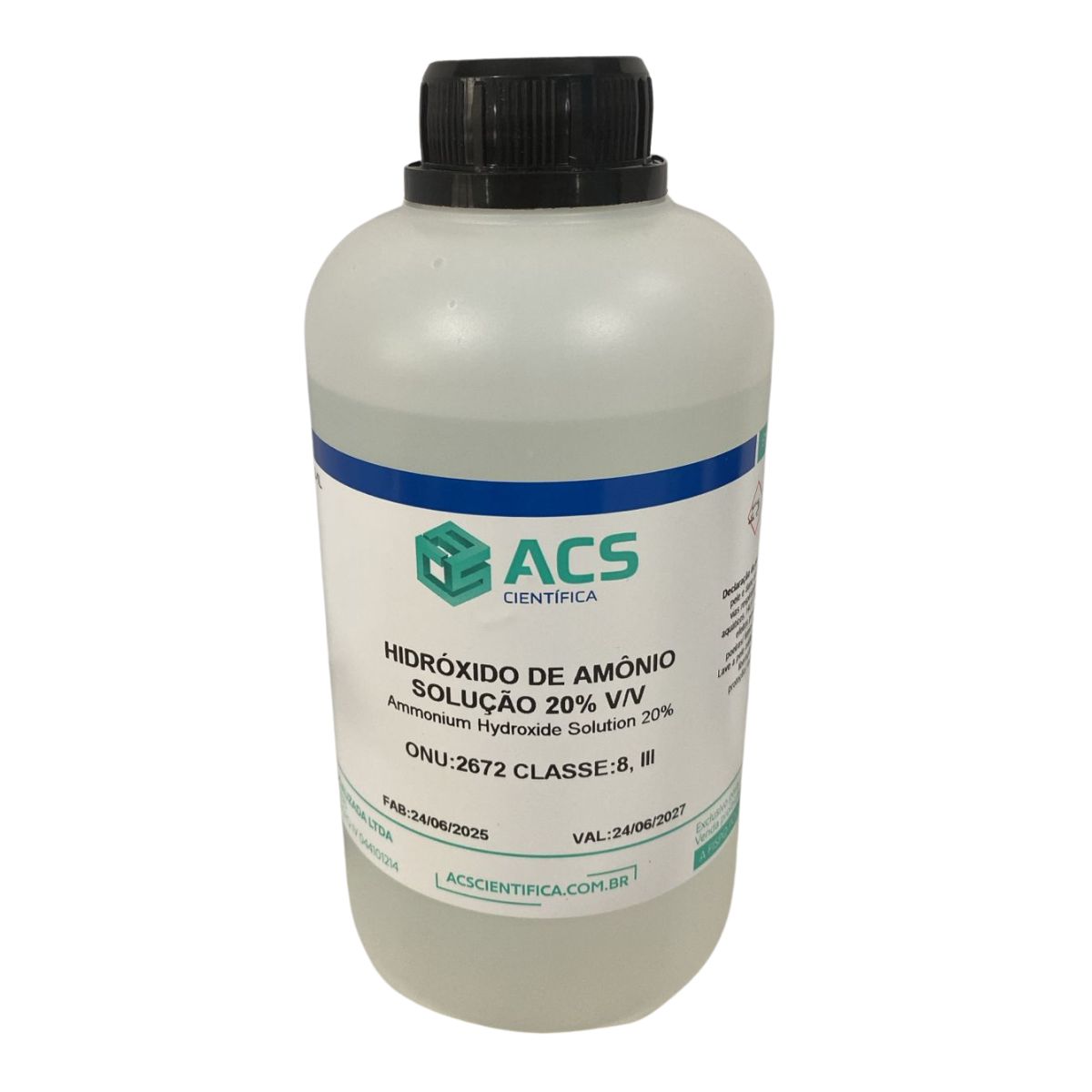 HIDROXIDO DE AMONIO SOLUCAO V/V 20% - 1 LITRO