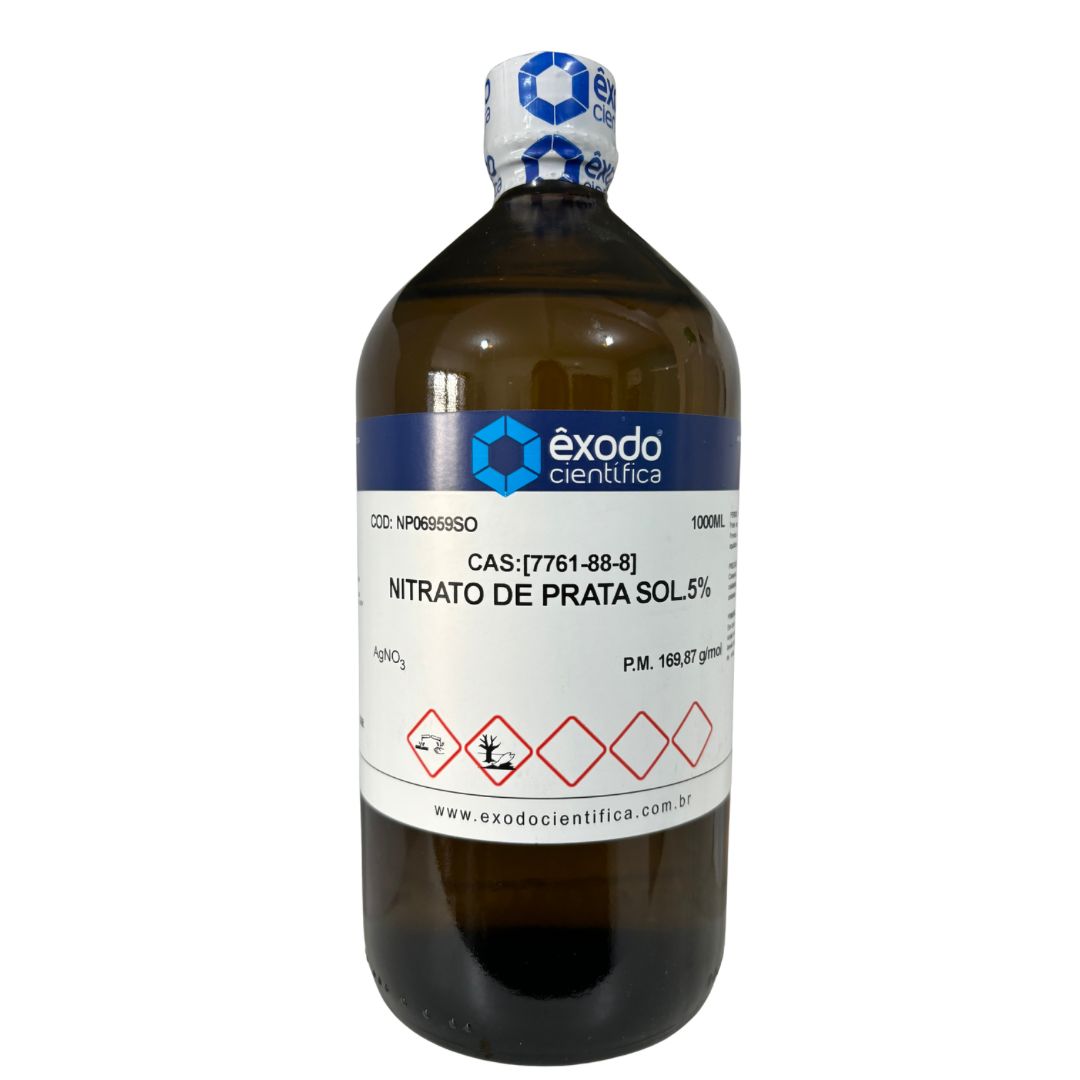 Nitrato de Prata Solução 5% - 1 Litro