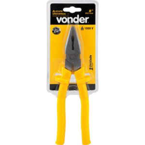 Alicate universal 8", cromo vanádio, com isolação até 1.000 V, VONDER