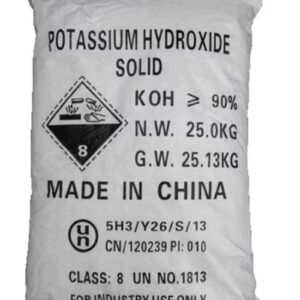 HIDROXIDO DE POTÁSSIO 90% - SACO 25 KG POTASSA