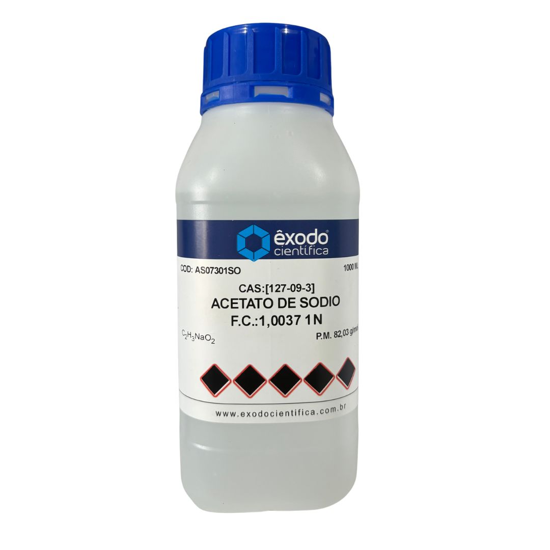 Acetato de Sódio 1N - 1 Litro