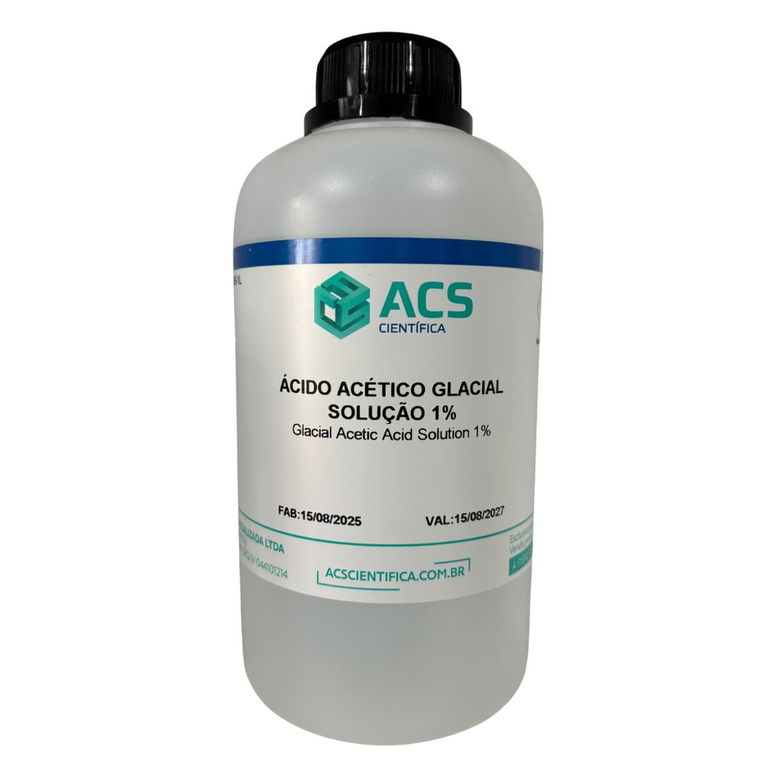Ácido Acético Glacial Solução 1% - 1 Litro