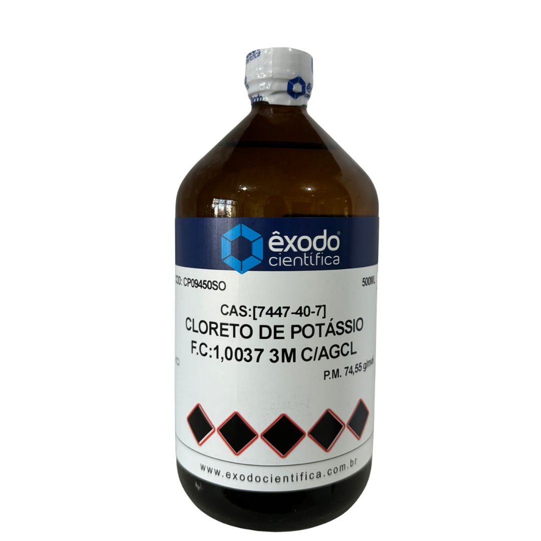 Cloreto de Potássio 3M C/AGCL - 500ml