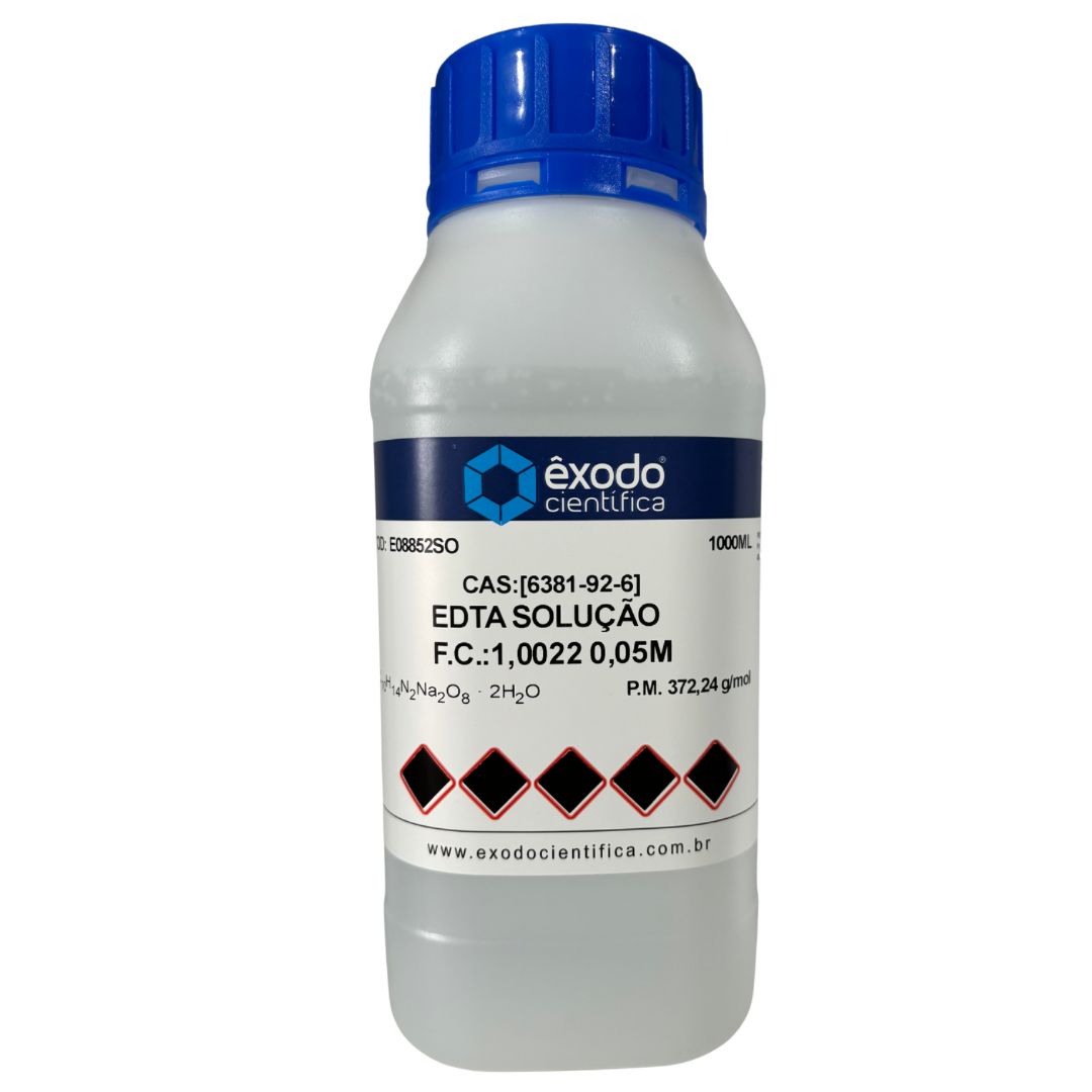 EDTA Solução F.C 1,022 0,05M - 1 Litro
