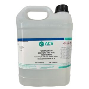 Formol (Formaldeído) Solução 10% Tamponado - 5 Litros