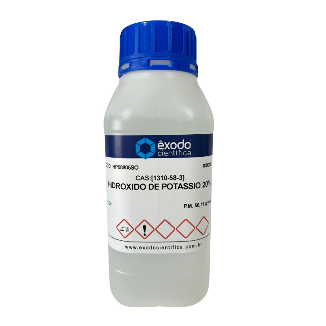 Hidróxido de Potássio 20% - 1 Litro
