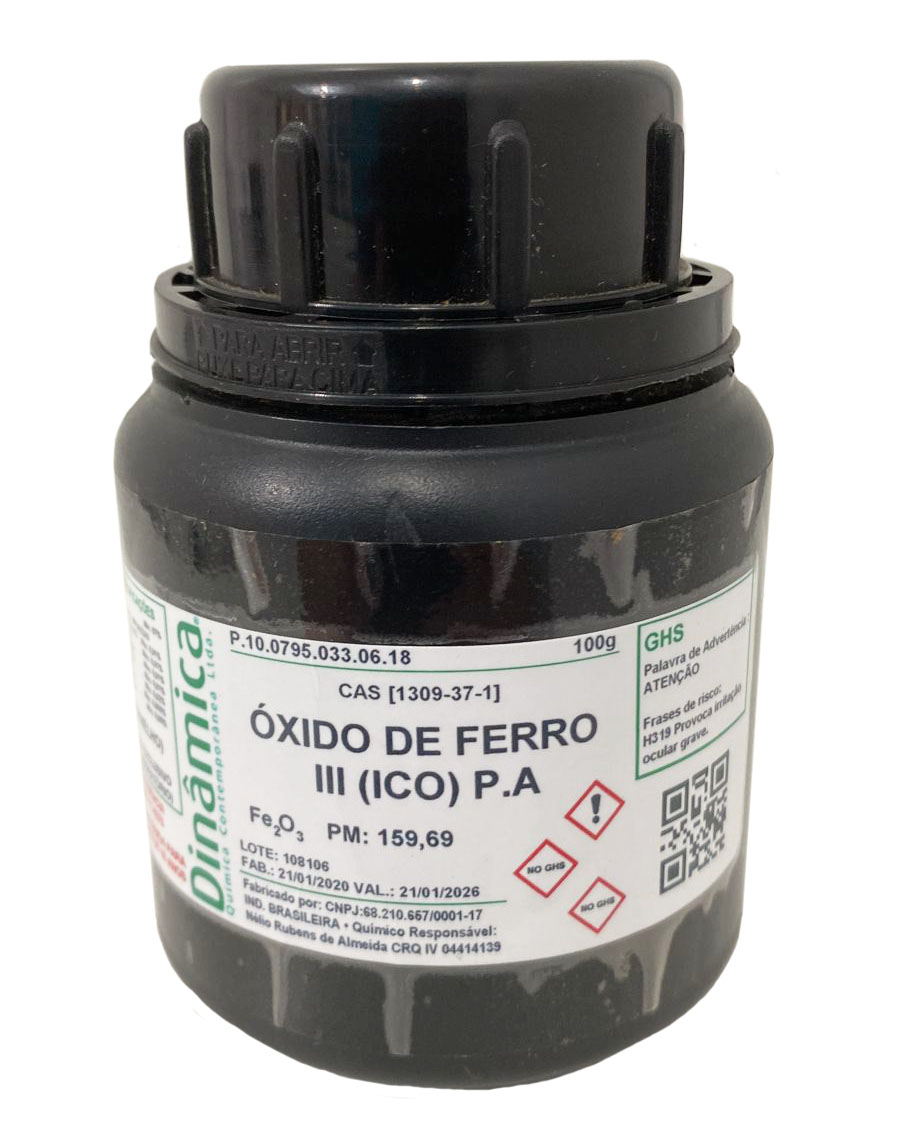 Oxido De Ferro III (ico) Vermelho Pa 100g