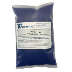Sílica Gel Azul 1 a 3 mm – 500g