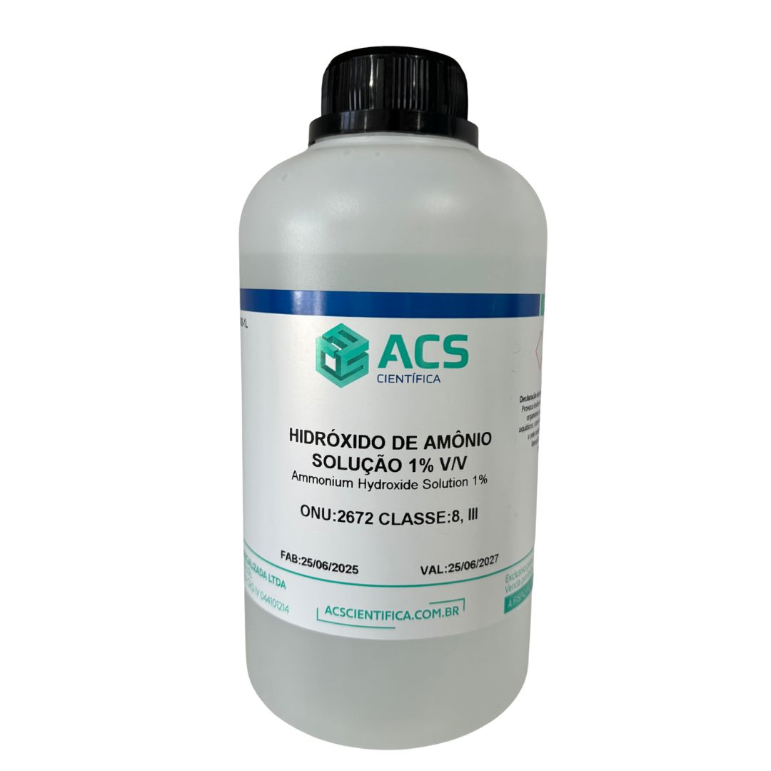 Hidróxido de Amônio Solução 1% V/V 1 Litro