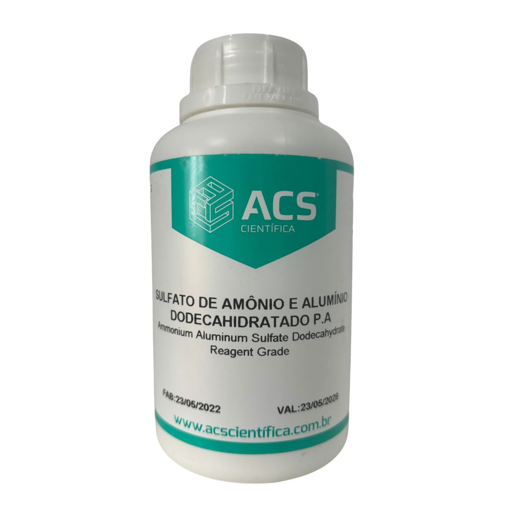 Sulfato de Ferro II e Amônio (6H2O) (Ferroso Amoniacal) PA - 500g