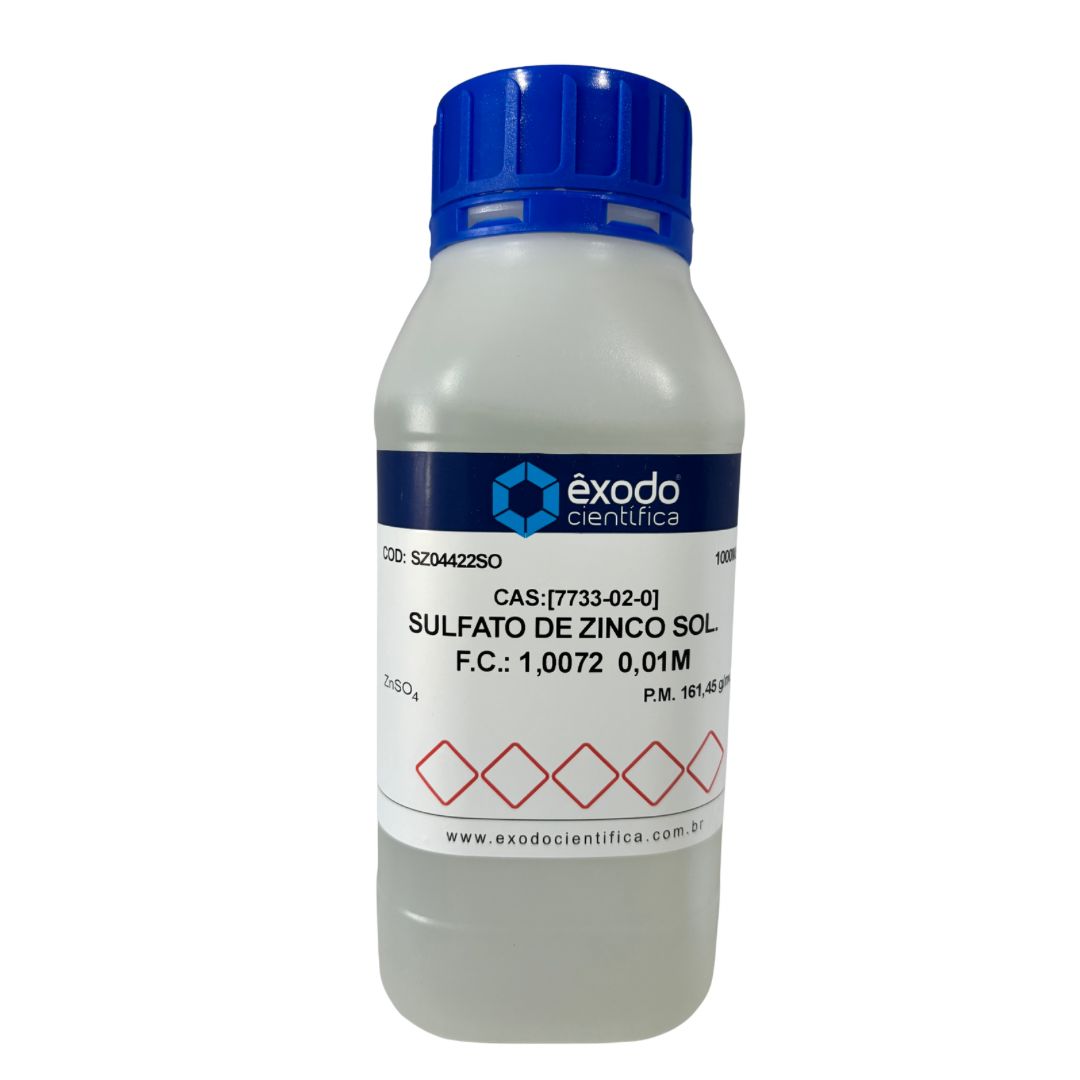 Sulfato de Zinco Solução 0,01M - 1 Litro