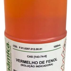 SOLUÇÃO INDICADORA VERMELHO DE FENOL 1 LITRO