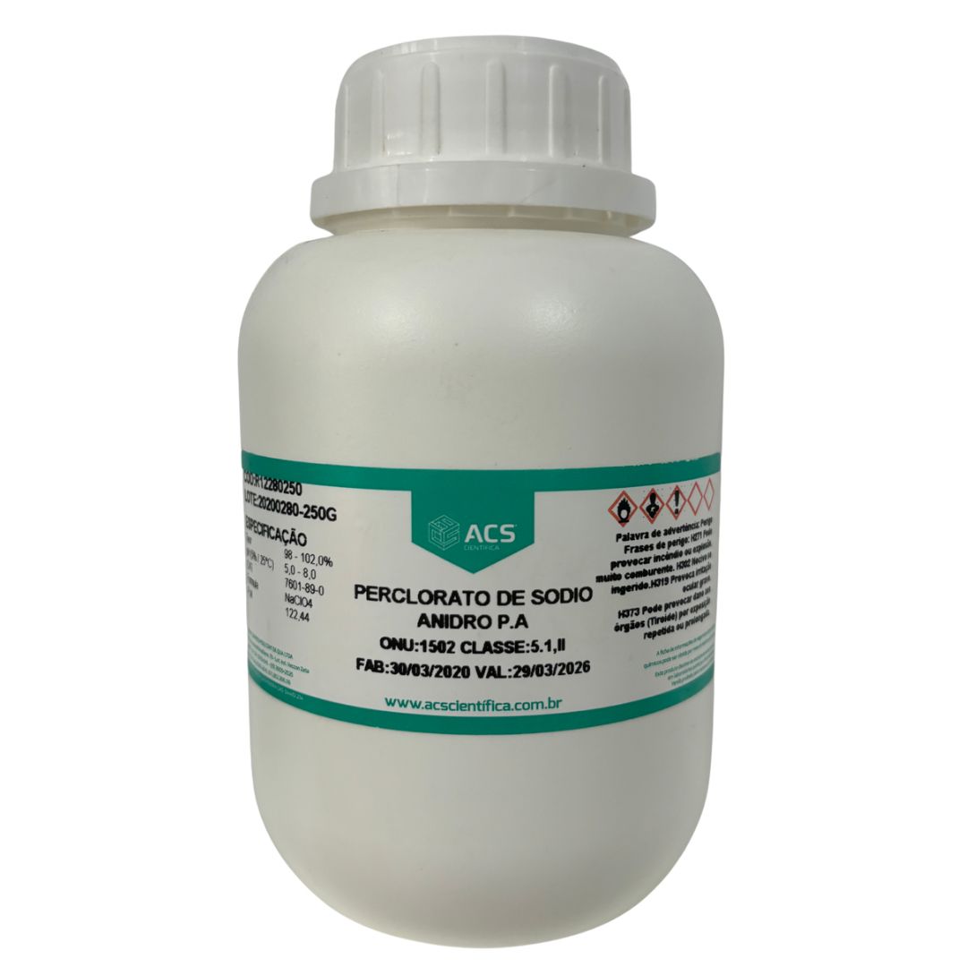 Perclorato de Sódio Anidro PA - 250g