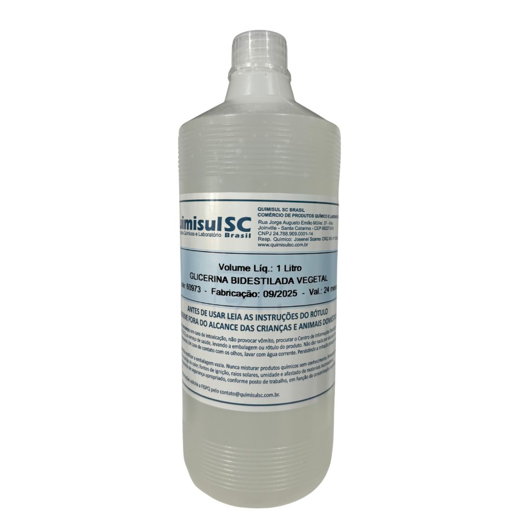 Glicerina Bi Destilada Vegetal - 1 Litro