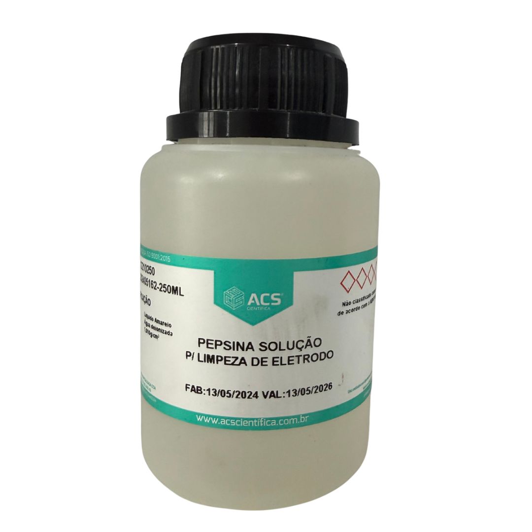 Pepsina Solução P/Limpeza de Eletrodo - 250ml