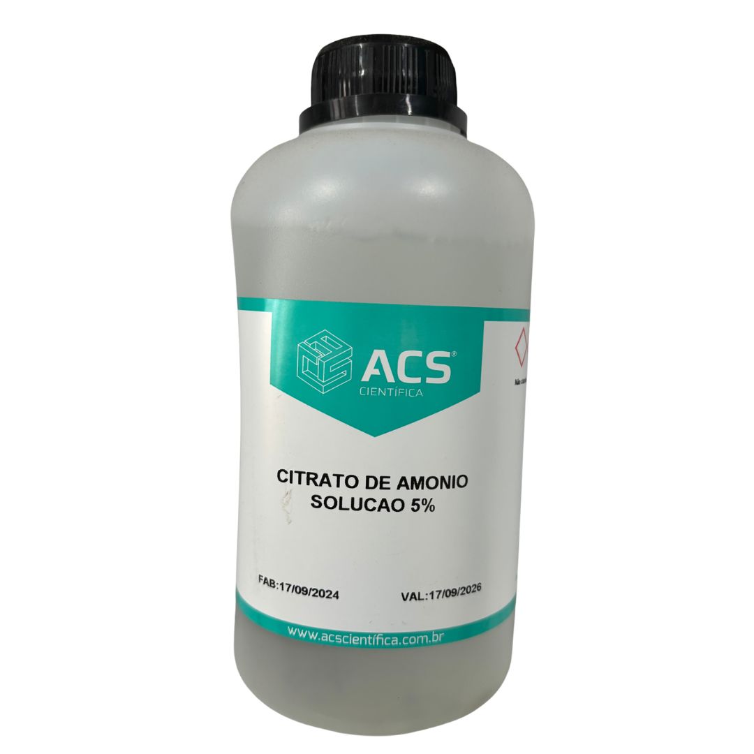 Citrato de Amônio Solução 5% - 1 Litro