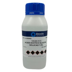 Ácido Acético Glacial Solução 7,5% - 1 Litro