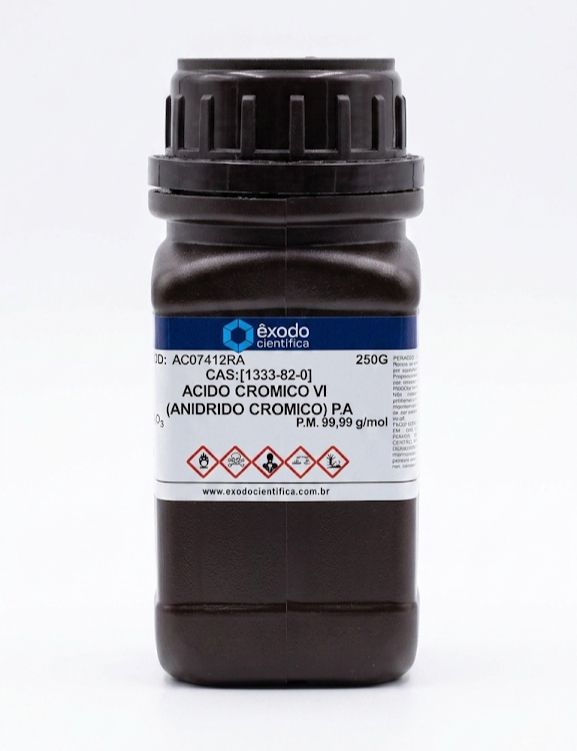Ácido Crômico VI ( Anidrido Crômico)  PA 250g