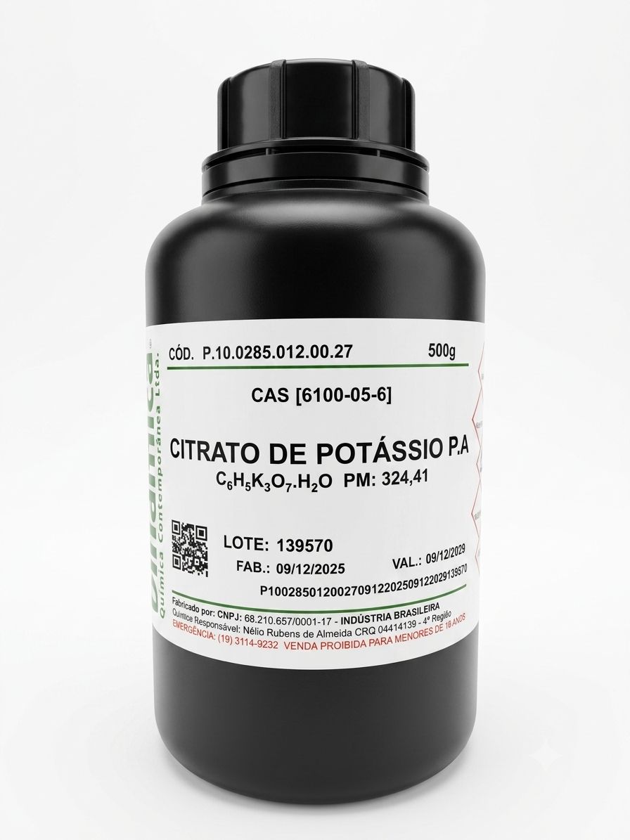 Citrato de Potássio PA 500g
