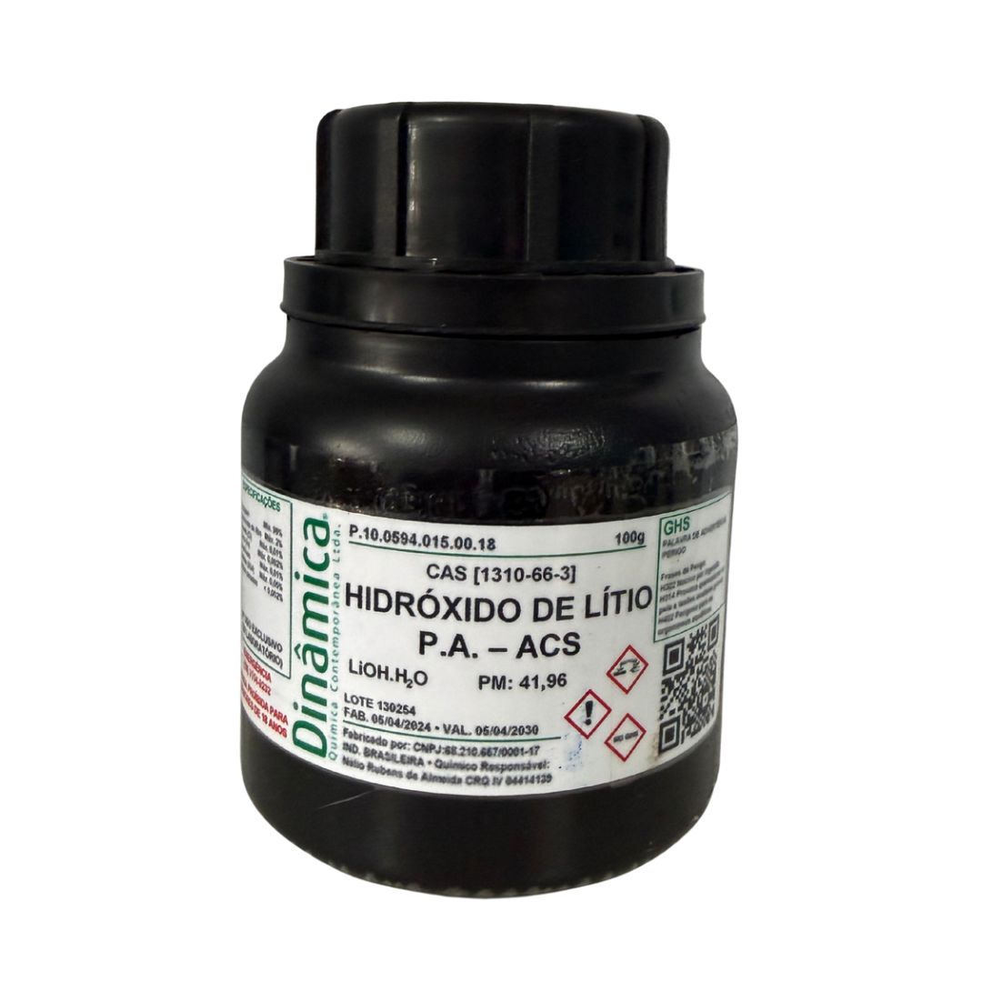 Hidróxido de Lítio PA ACS - 100g