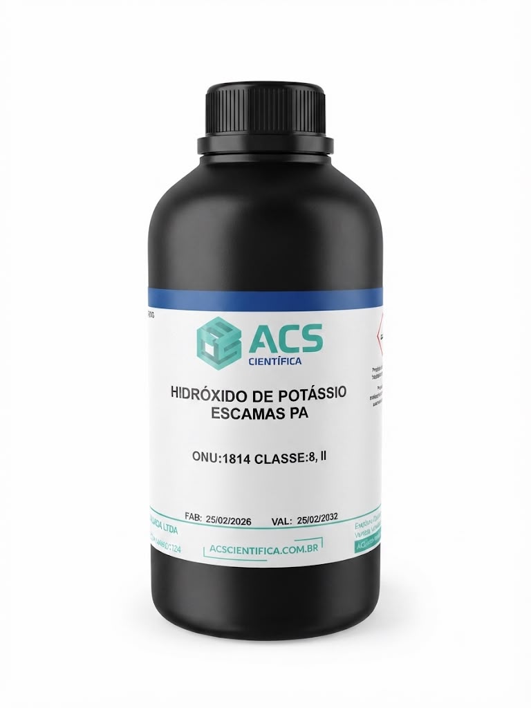 Hidróxido de Potássio Escamas PA - 1kg