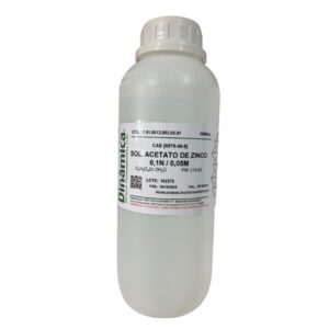 Solução Acetato de Zinco 0,1N / 0,05M - 1 Litro
