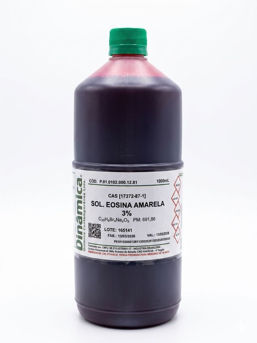 Solução Eosina Amarela 3% - 1 Litro