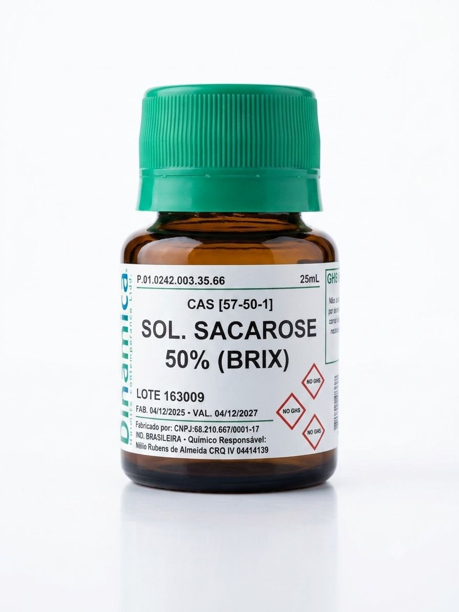Solução Sacarose 50% (Brix) 25ml