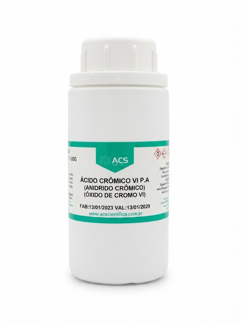 Ácido Crômico VI ( Anidrido Crômico)  PA 100g