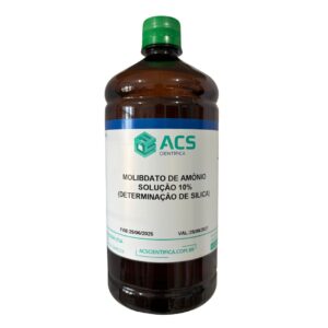 Molibdato de Amônio Solução 10% (Determinação de Sílica) 1 Litro